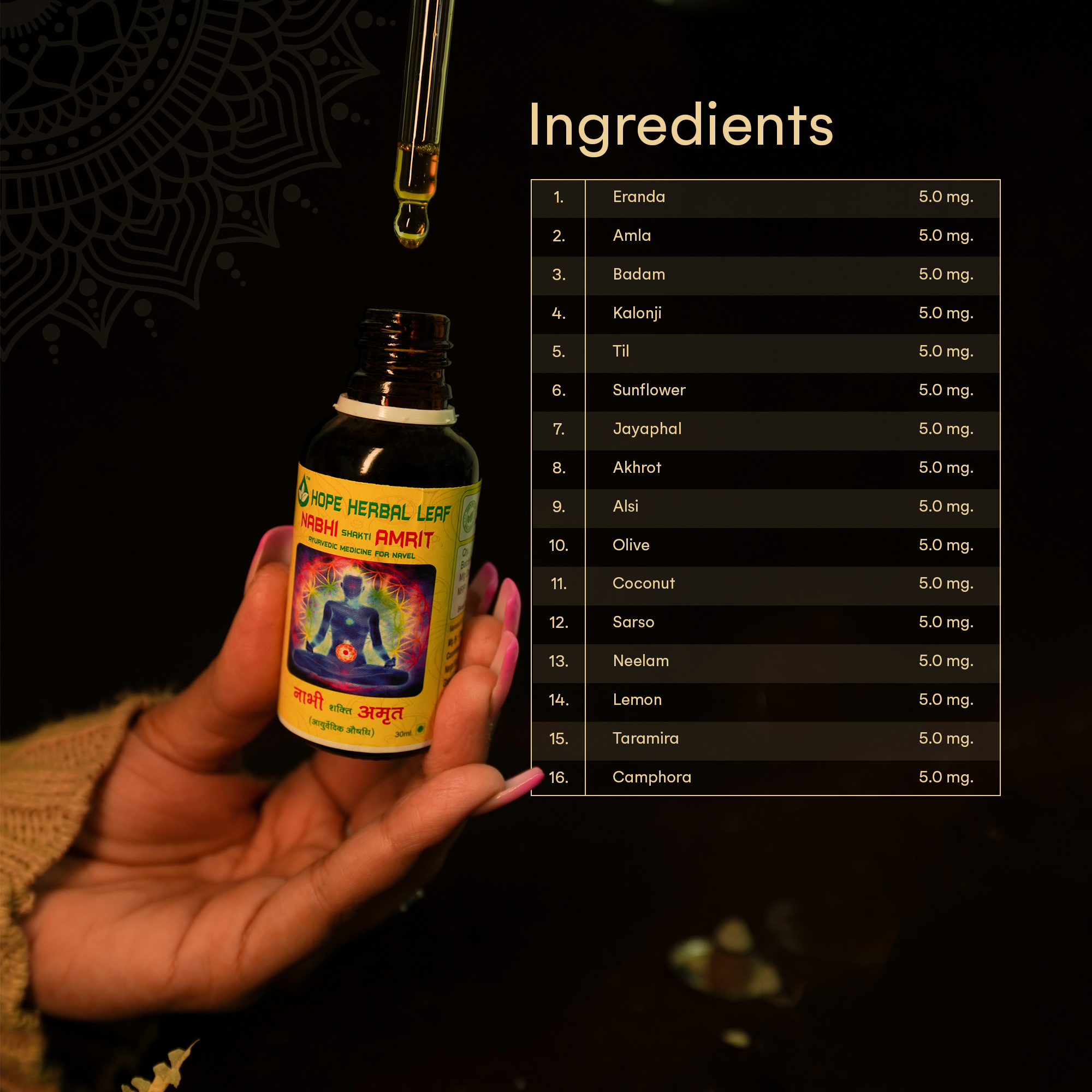 Nabhi Shakti Amrit – Ayurvedic Nabhi Therapy Oil (30 ml) - Image 4